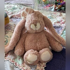 Swedish Bukowski Pink Plush Bunny with Long Ears